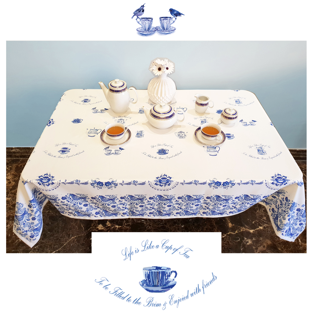 Cup of Tea Table Cloth (140 x 180 cm)